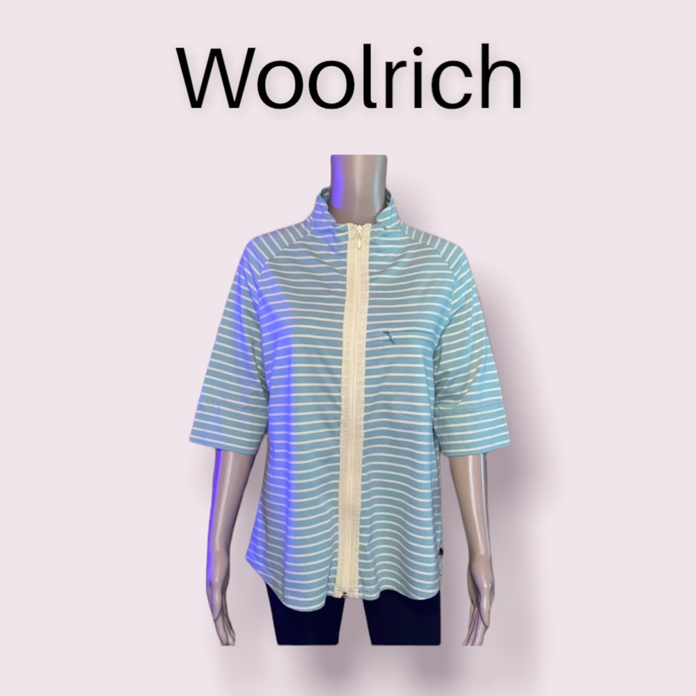 Woolrich Horizontal Stripes 100% Cotton Top XL